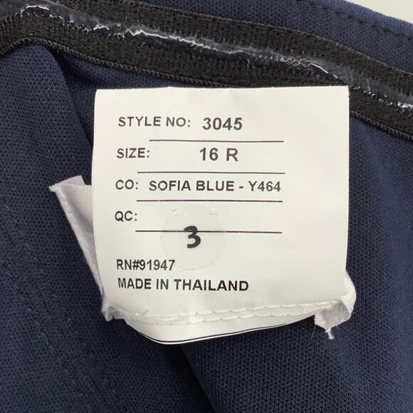 NEW! Dessy Collection Size 16 Spaghetti Strap Jumpsuit Blue $263 msrp I21-6 - Picture 6 of 10